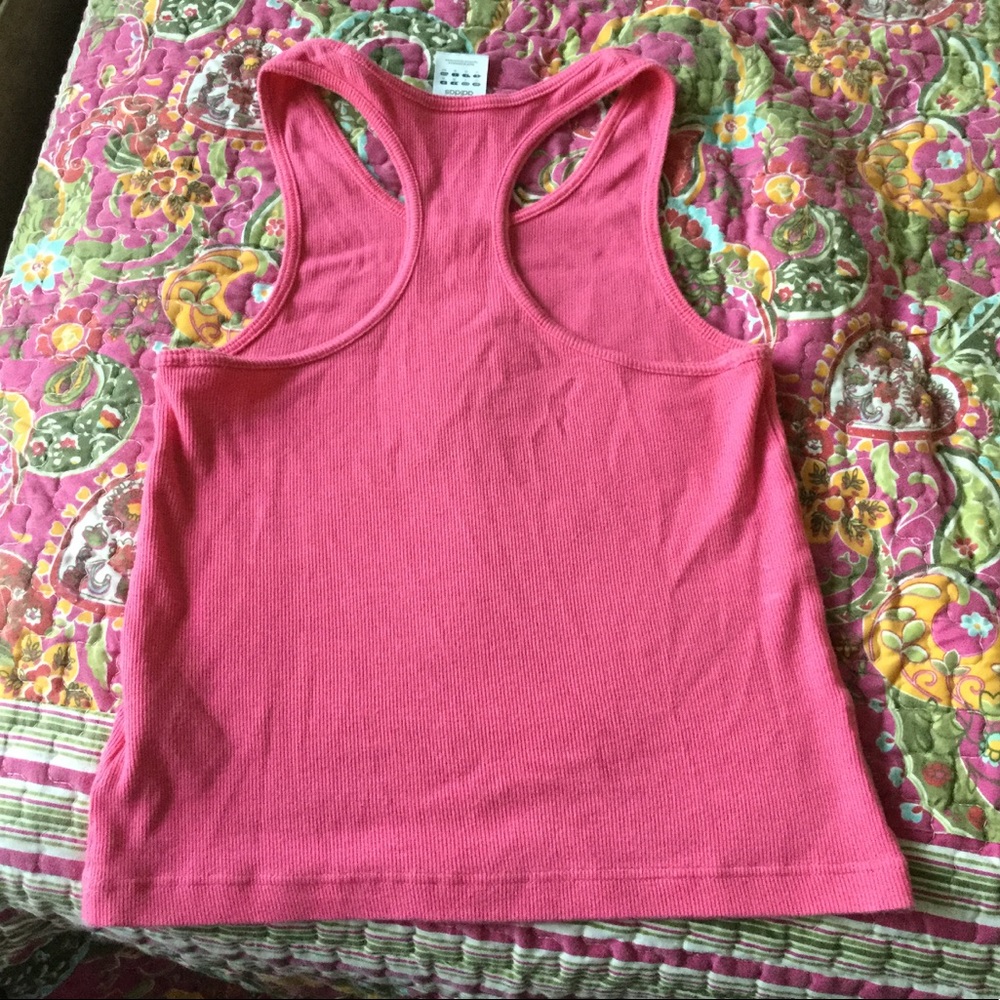 Adidas Racerback Pink Tank Top Small - Picture 3 of 3